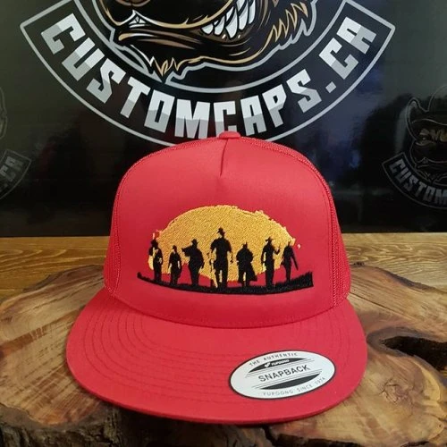 Here is a new gamer cap added to our etsy store! It's modelled after Red Dead Redemption! #gamer #gamergirl #snapback #customcaps