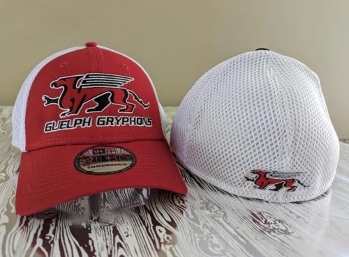 We love creating for sports teams! Deck out your team in the latest gear! These hats feature a breathable mesh to keep you cool, while looking good!#customhat #customapparel #madeincanada #smallbusiness #niagarafalls #hamont #toronto #guelphlife