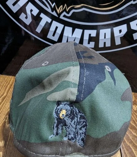 Is your hat too bare? Maybe it’s not enough BEAR. The details we can do with embroidery are incredible! Message us today!  #bear #grizzly #blackbear #embroidery #customapparel #customcap #customhat #custommade #fyp