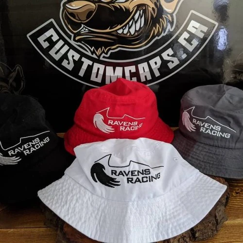 It's #buckethat season! As low as $12ea in quantity. Just need 1 unique embroidered bucket hat? No problem. We are the #one #off specialists! https://customcaps.ca #embroidery #customcaps