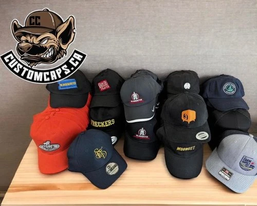 We do it all, and we do it well.#custommade #madeincanada #shoplocal #canadianmade #customhats #snapback #trucker #dadcap #embroidery #patch