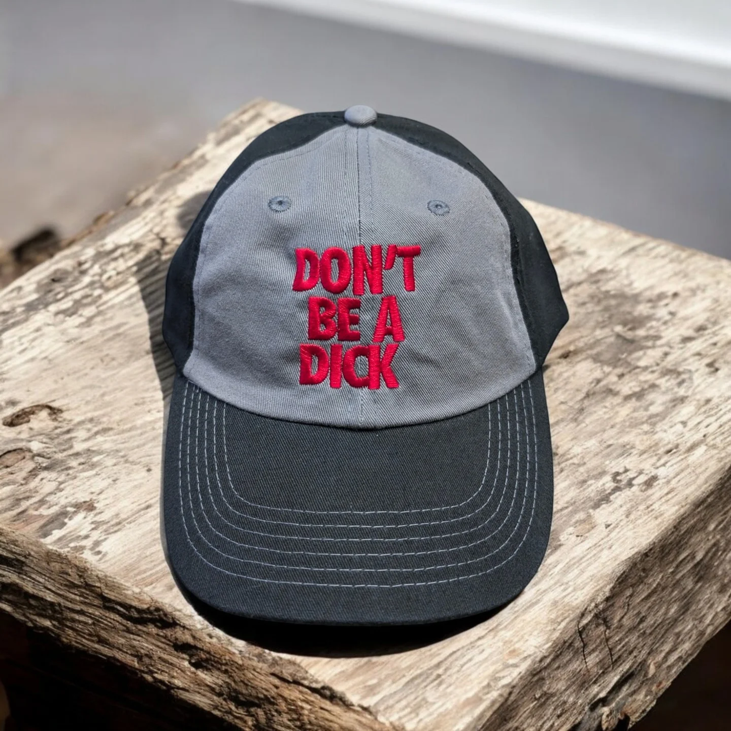 This cap is such a mood! Love the bold statement in gorgeous red embroidery. Definitely a conversation starter that's sure to get some laughs. If you're looking for a unique custom cap, check out CustomCaps.ca for tons of stylish options to show off your personality. What would your cap say?