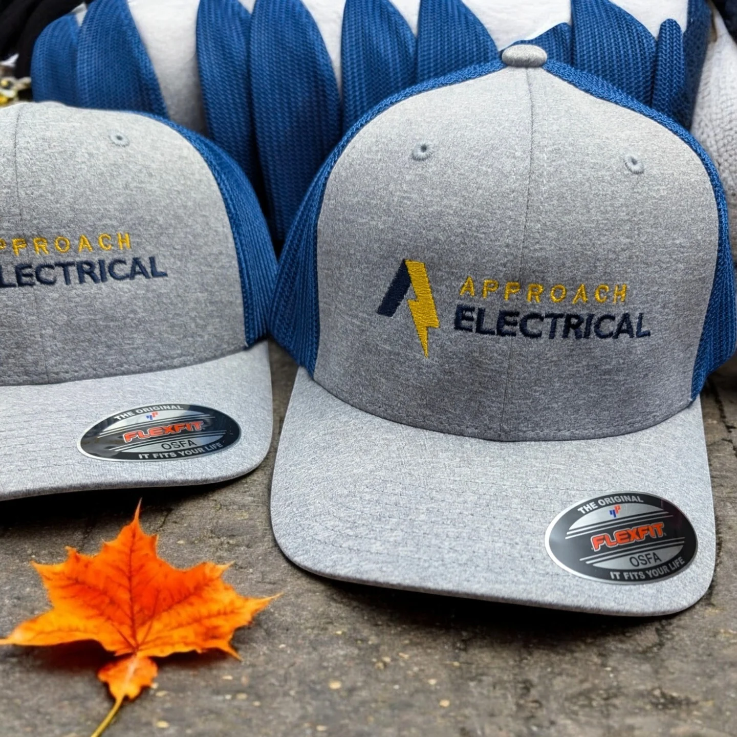 Loving these custom Approach Electrical hats from Custom Caps Canada! The embroidered logo and lightning bolt design is so sharp, and I'm digging the bright orange maple leaf accent. If you're looking to get some fresh branded headwear for your business, definitely check out customcaps.ca - they've got tons of great options and no minimums required. Let's get you outfitted!
.
.
#CustomCapsCanada
#EmbroideredCaps
#TeamSwag
#CustomDesign
#QualityCraftsmanship
#OfficeFavorites
#CustomHeadwear
#MadeInCanada
#FYP