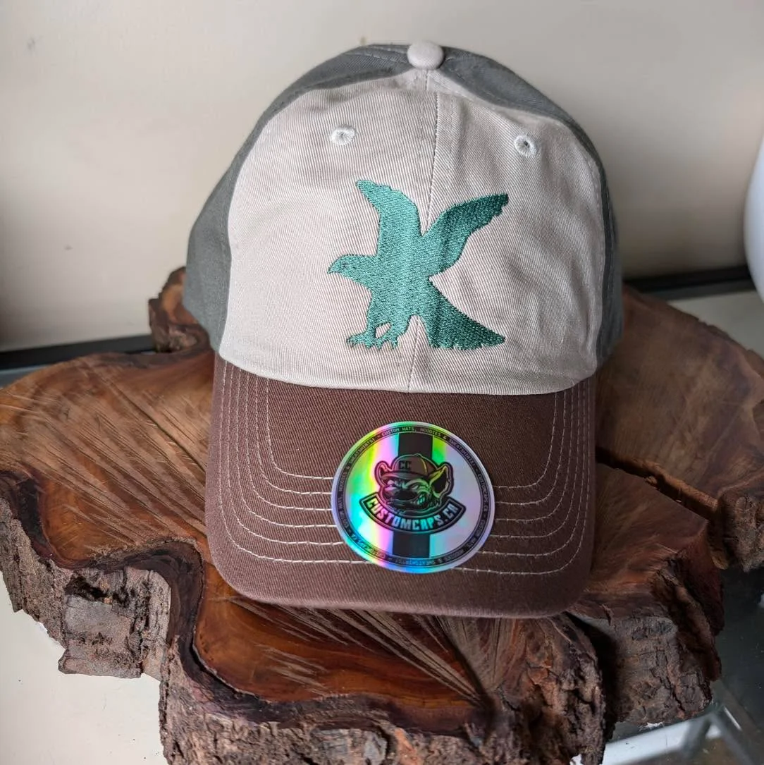 Loving how the tones match on this custom cap! Message us today for yours! ? #eagle #customapparel