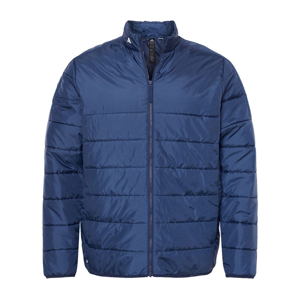 CUSTOM ADIDAS MENS 3-STRIPES PUFFER FULL-ZIP JACKET