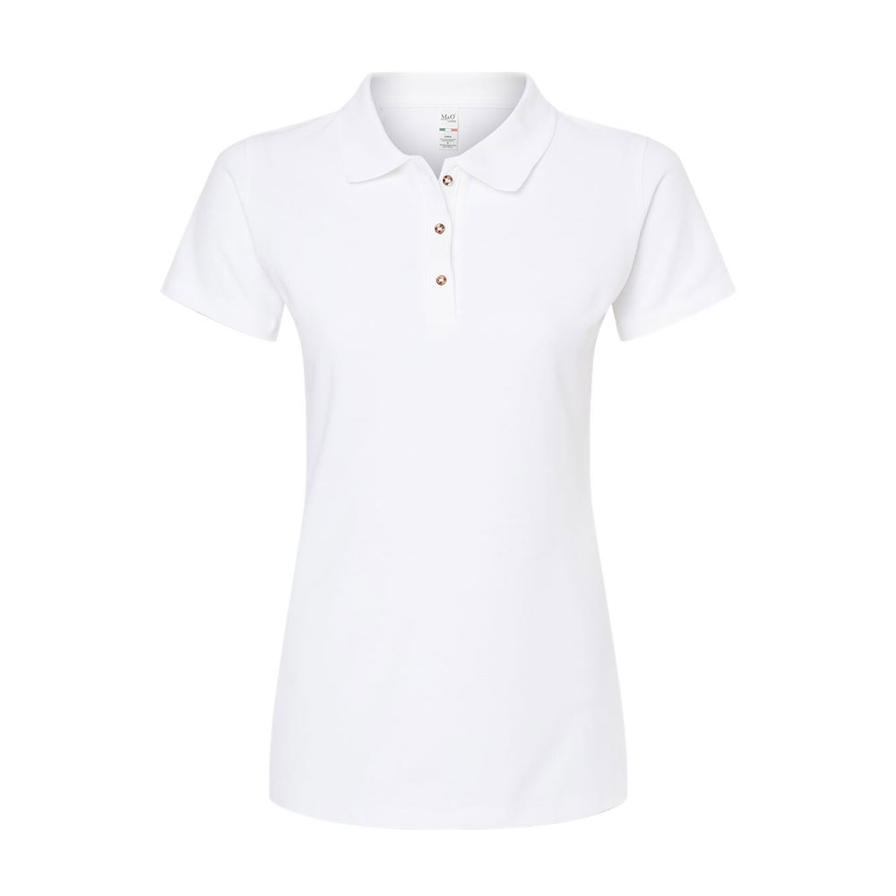 CUSTOM M&O WOMEN'S RING-SPUN PIQUÉ POLO