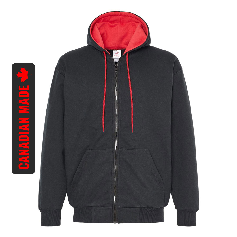トップス King Logo Pile Stitched Zip Hoodie 9090 King Logo Pile Stitched Zip Hoodie – YZ