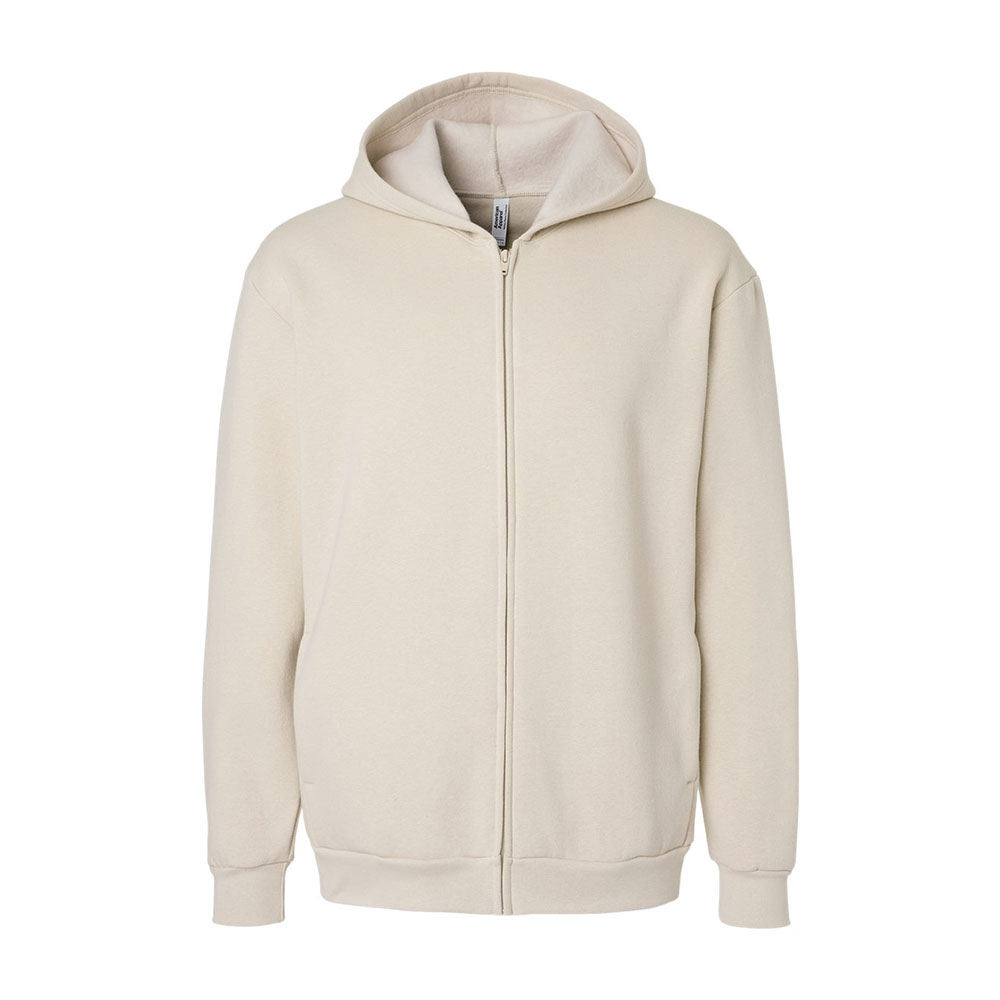 CUSTOM AMERICAN APPAREL UNISEX REFLEX FLEECE FULL-ZIP HOODIE SWEATSHIRT