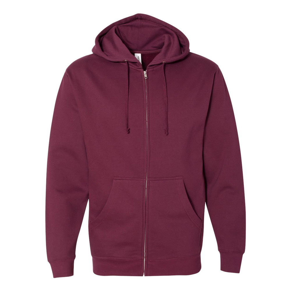 【IMPORT】inner down hoodie Maroon-Front.jpg